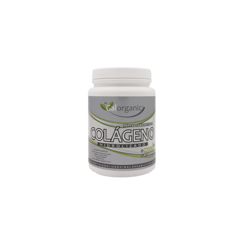 Colágeno Hidrolizado. Adicionado con Matcha y Vitamina C. 500 Gramos.