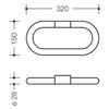Hewi 477.09.300 99 Series 477.09.300 99 Towel Ring 28 mm
