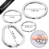 Assorted Key Ring, 12pc Set with Large Oval Keyrings and