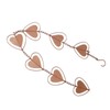 Metal Rain Chain Drainage Function Decorative Heart Shape Wind Chime