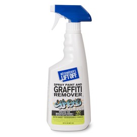 Motsenbocker's Lift Off Motsenbockers Lift Off 41101 22-Ounce Premium Spray Paint and Graffiti Remover Works on Multiple Surface Types Concrete, Vehicles, Brick, Fiberglass and More Water-Based,white