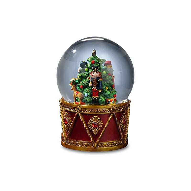 The San Francisco Music Box Company Nutcracker Drum Water Globe