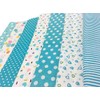 7pcs DIY patchwork cotton fabric in squares, cotton cloth, package