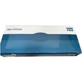 Deli Wrap Interfolded Wax Paper. Dry Waxed Food Liner Jumbo Size 15 Inch by 10.75 Inch. (500, Jumbo 15X10.75) MC15