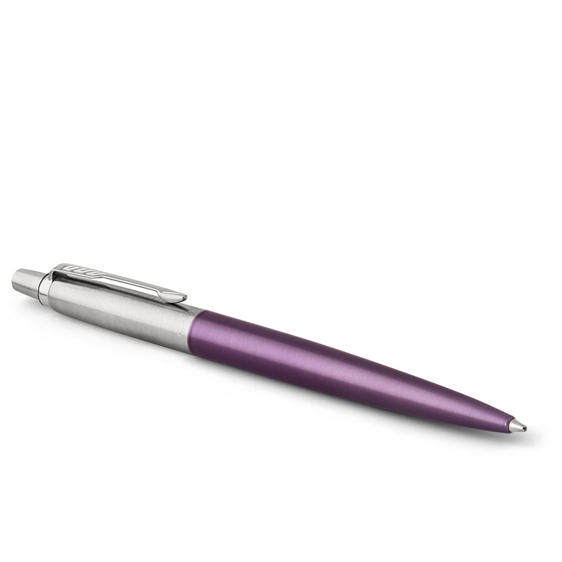 Parker Jotter Core Boligrafo Violeta Terminado En Cromo Tinta Azul