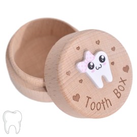 ZEPIQOR 1 x Tooth Box Milk Tooth Box Girls Boys Tooth Box Milk Tooth Box Gift Ideas for Christening and Birthday Gifts for New Parents