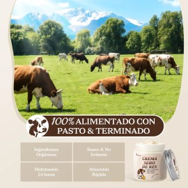 Kaisasa Crema De Sebo De Res Miel Cuidado Corporal 120g