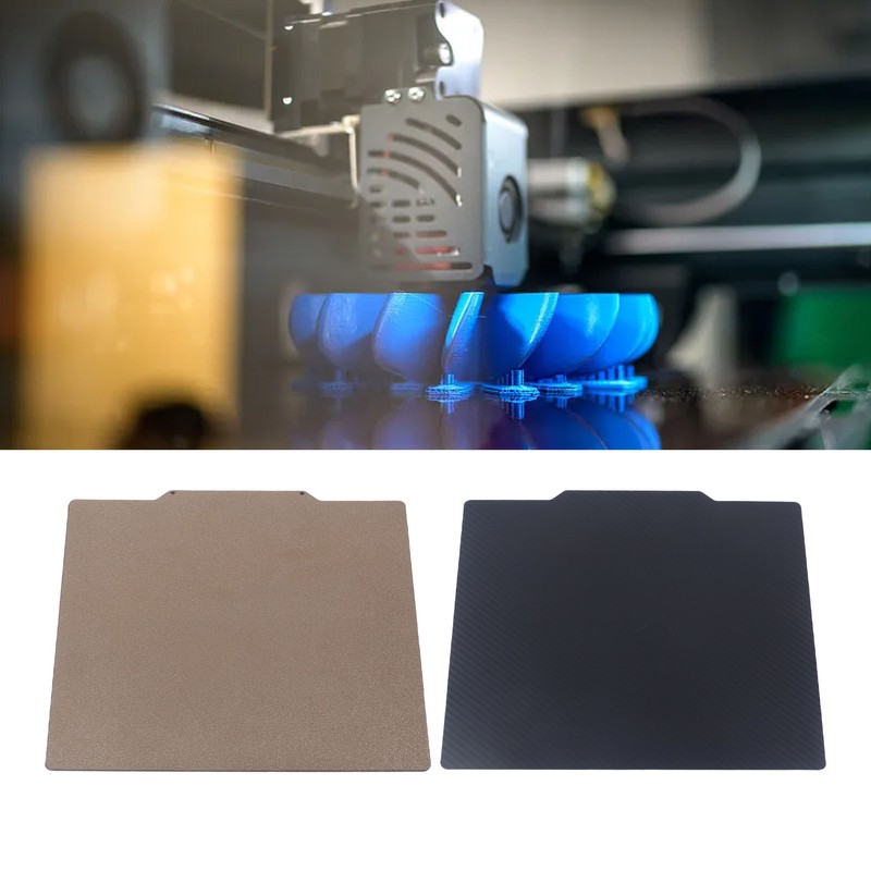 Spring Steel Magnetic Build Plate Smooth Carbon Fiber Style PET