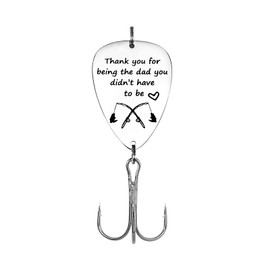 Step Dad Gifts Thank You for Being The Dad You Didn’t Have to Be Fishing Lure Gift for Stepfather Thanksgiving Day Christmas Birthday Gifts Step Dad Gift from Daughter Son