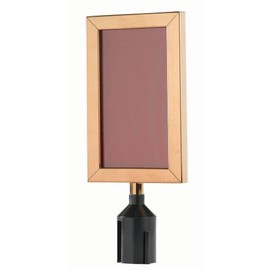 Form-A-Line Sign Frame Size: 11.125" H x 8.625" W, Frame Color: Brass