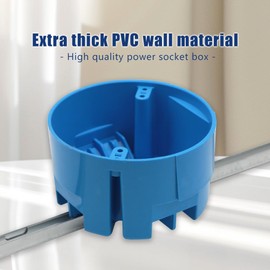 XGGYA 1 Gang Round Ceiling Outlet Electrical Box,PVC Box for Fan and Light Fixture,20 Cubic-inches Fan/Fixture Box,ETL Certified,for Home Remodelling (Pack of 3)