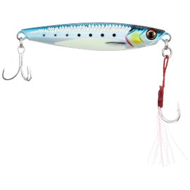 Major Craft Jigpara Short Metal Jig, Live Damage, Belly Glow Sardine, 1.4 oz (40 g)