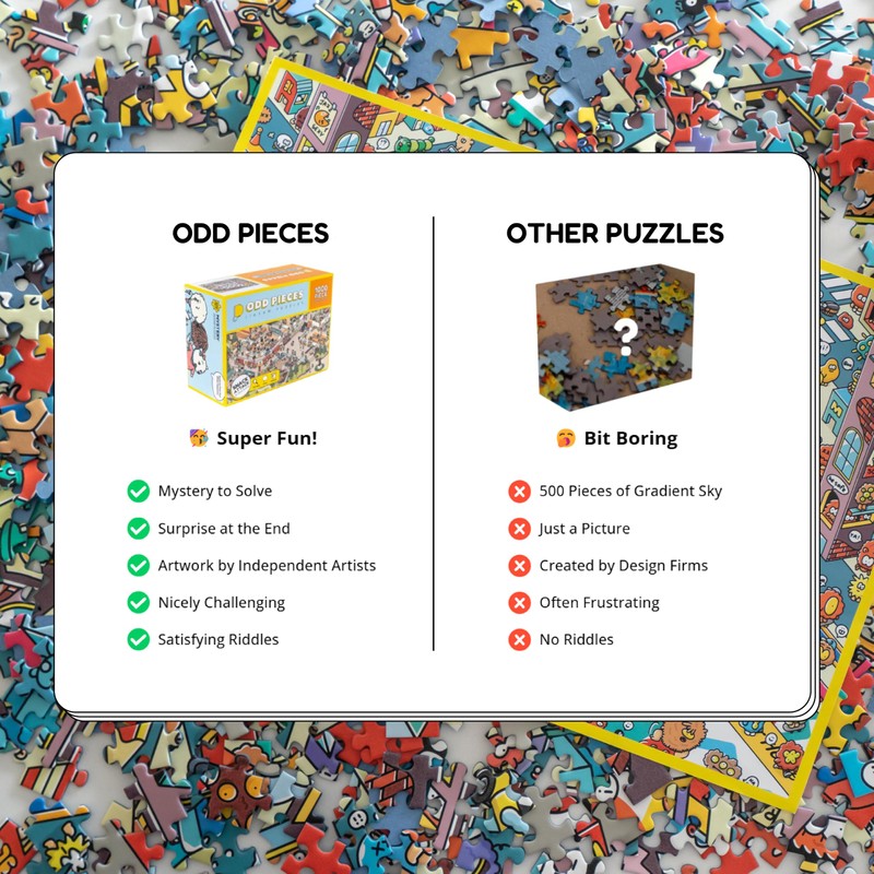 Odd Pieces Mystery Jigsaw Puzzle (Beyond The Kelp)