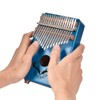 Alnicov 17 Key Kalimba Finger Thumb Piano，Built-in Pickup，Africa Musical Instrumentos
