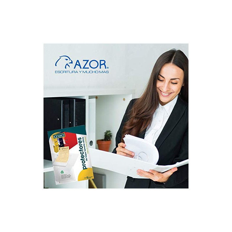 Azor Protectores De Hojas 50 Piezas Tamaño Oficio Kinera 302.363