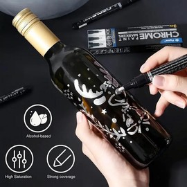 Mirror Reflective Paint Marker Pen, 1 Count Paint Pen For Decoration DIY Graffiti, Summer for Gift, Boyfriend Gifts