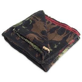 DII Fleece Fuzzy and Soft Microfiber Throw Blanket for Travelling, Camping, BBQ, Compact Size, Set of 2, 36x54, Wilderness Stripe 2 Count