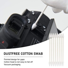 VSGO V-R01E Dust Free Cotton Buds with Paper Sticks, Vacuum Packed Microfiber Swabs, Compatible for Camera Cleaning, Electronics Cleaning, Keyboards, Crafts, Printer Cleaning etc