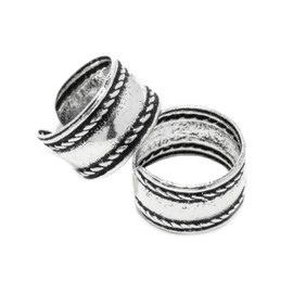 WINDALF Viking Ear Cuff WIKY 5 mm Vikings Earrings Vintage 925 Sterling Silver, Sterling Silver