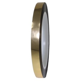 GGR SUPPLIES T.R.U. MMYP-1 Metalized Polyester Film Tape with Acrylic Adhesive. Multiple Colors Available (Gold, 1/4 in.)