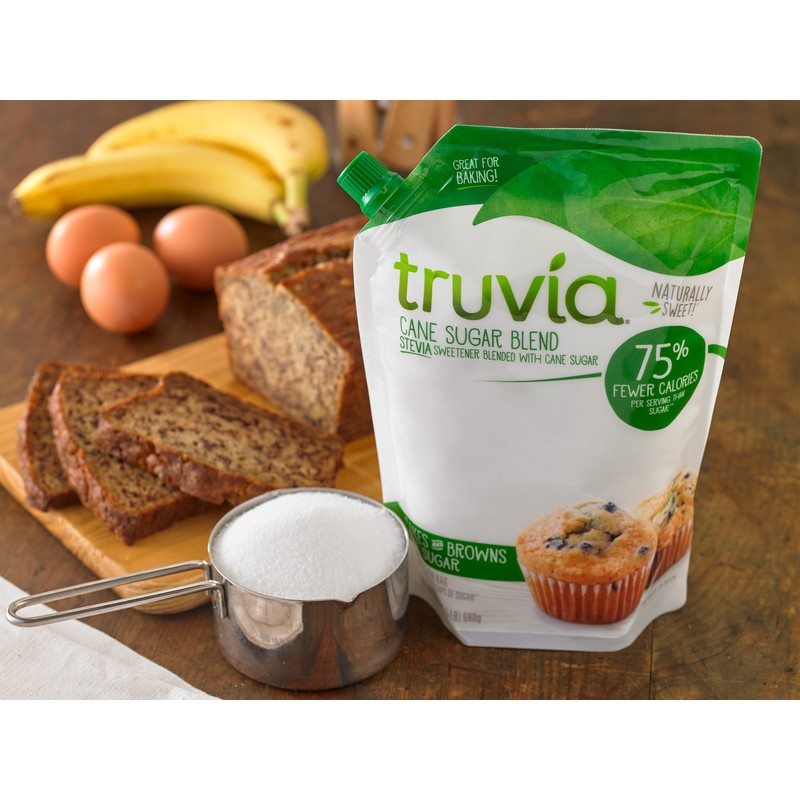 Truvia Cane Sugar Blend, Natural Stevia Sweetener and Cane Sugar,