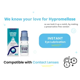 Ocufresh for Dry Itchy Eyes (New Launch - Preservative Free Hypromellose 0.3%) Lens-Friendly for Irritated & Dry Eyes | Sterile