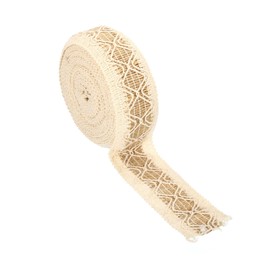 PATIKIL 1.5 Inch Wide 11 Yards Burlap Fabric Ribbon, Natural Wrapping Wire Jute Crafts Roll for Home DIY Gift Wreath Wedding Christmas Decoration