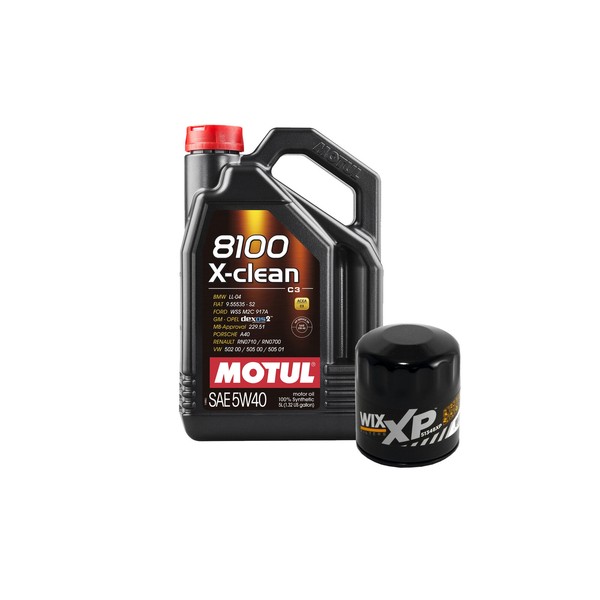 Wix 5L Motul 8100 X-CLEAN 5W40 Wix XP Filter Motor