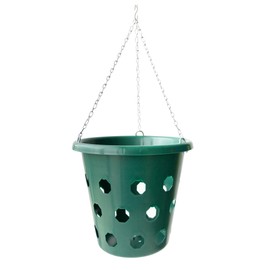 Bloom Master Hanging Baskets - 6 Gallon (3 Pack) - Large Hanging Planters for Outdoor Plants - Use as a Hanging Flower Basket, Strawberry Planter, Herb Planter, More - Hanging Pots for Plants Outdoor
