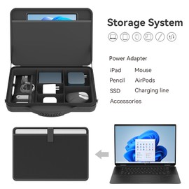 Smatree Laptop Shoulder Sleeve Case for 15-16 inch Razer Blade 16 2025/2024/2023, for Razer Blade 15 2023/2022, Hard Laptop Carrying Case with Handle