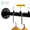 Industrial Wall Pipe Clothes Bar - Heavy Duty Metal Coat