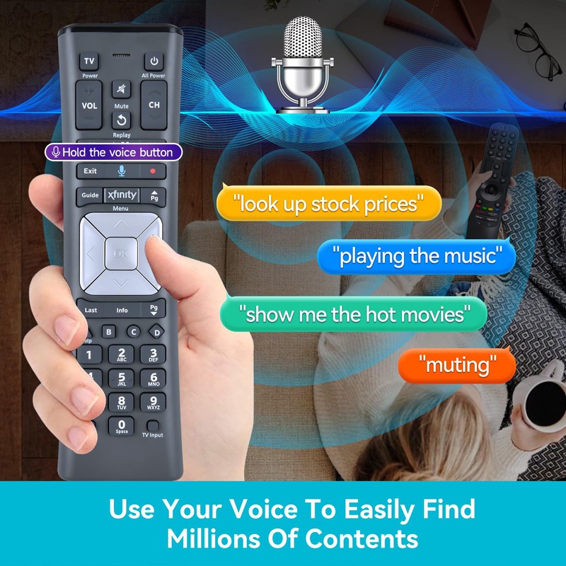 MOVHEIYL XR11 Replacement Voice Remote Control Compatible with Comcast/Xfinity XR11