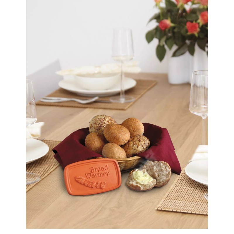 JBK POTTERY BREAD WARMER- Terra Cotta 5 x 3 Inch