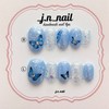 Spring Butterfly Homemade Nail Tips - Almond Egg / 봄의