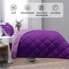 Basic Beyond King Comforter - Purple Reversible Bed Comforter +