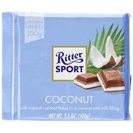 Ritter Sport 100g - Pack of 5 - (Coconut)