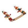 Bird Swing Toy Colorful Beak Grinding Parrot Chewing Perch Toy