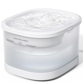 Homerunpet Cat Water Fountain Tritan with Wireless Pump, 2.5L/84oz