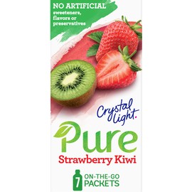 Crystal Light Pure Strawberry Kiwi Drink Mix,7 Count (Pack of 1)
