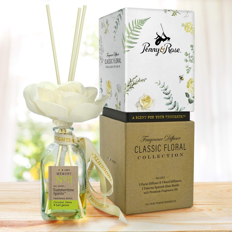 Penny & Rose Classic Floral Diffuser | Summertime Spirits Oil