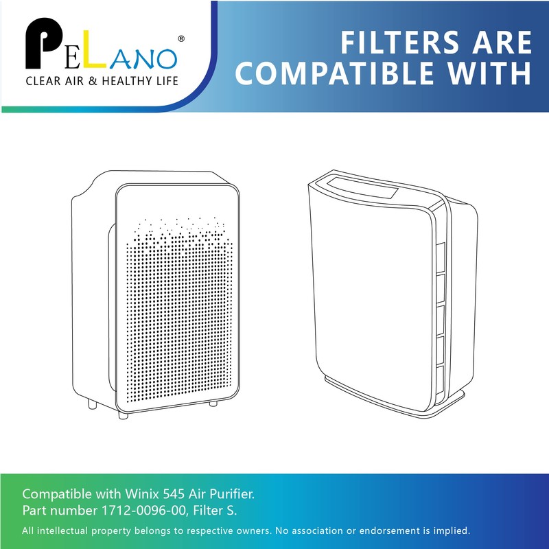 4Pack C545 HEPA Replacement Filter Compatible for Winix C545, Hepa