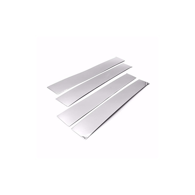 Sizver Chrome Stainless Steel Pillar Posts Accent Covers For 2009-2016