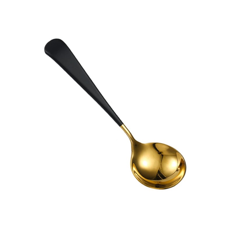 DOITOOL 2pcs Large Serving Utensil Mixing Spoon Round Head Soup