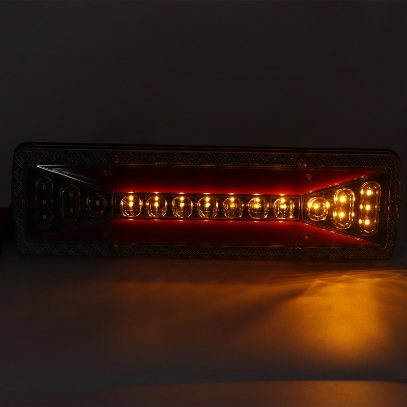 2 PCS Rear Tail Light Bar IP68 Waterproof 24V 50000H