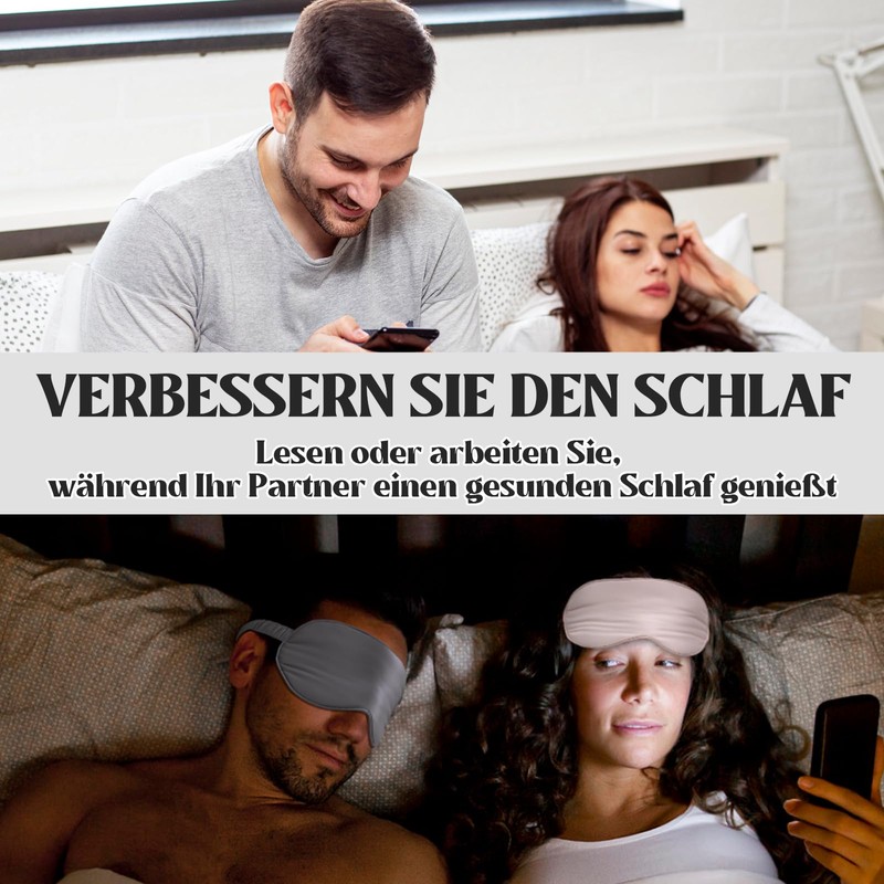 Alishomtll Sleep Mask Silk Sleeping Eye Mask Gifts for Men,