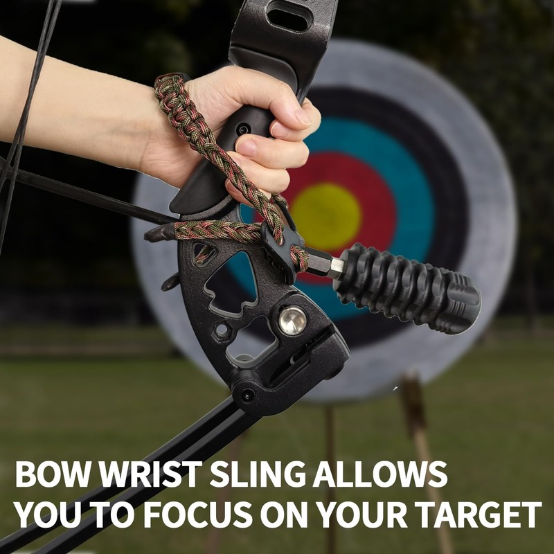 550 Paracord Bow Wrist Sling - Compound Bow Stabilizer &