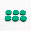 Bullseye Office 24 Round Green Fridge Magnets, Button Shaped, Small