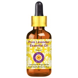 Deve Herbes Pure Lavender Essential Oil (Lavandula angustifolia) (Made in France) with Glass Dropper Steam Distilled 2ml (0.06 oz)