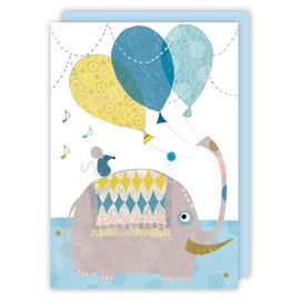 Piet Card Elephant & Balloons