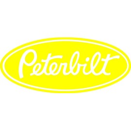 14" Peterbilt Sticker Decal in Yellow